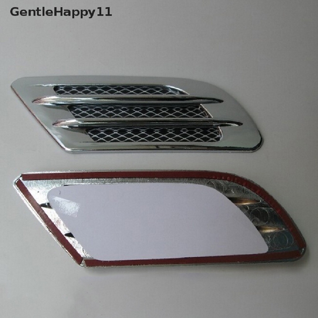 Gentlehappy Car Side Air Flow Vent Hole Cover Fender Intake Grille Duct Stiker Dekorasi id