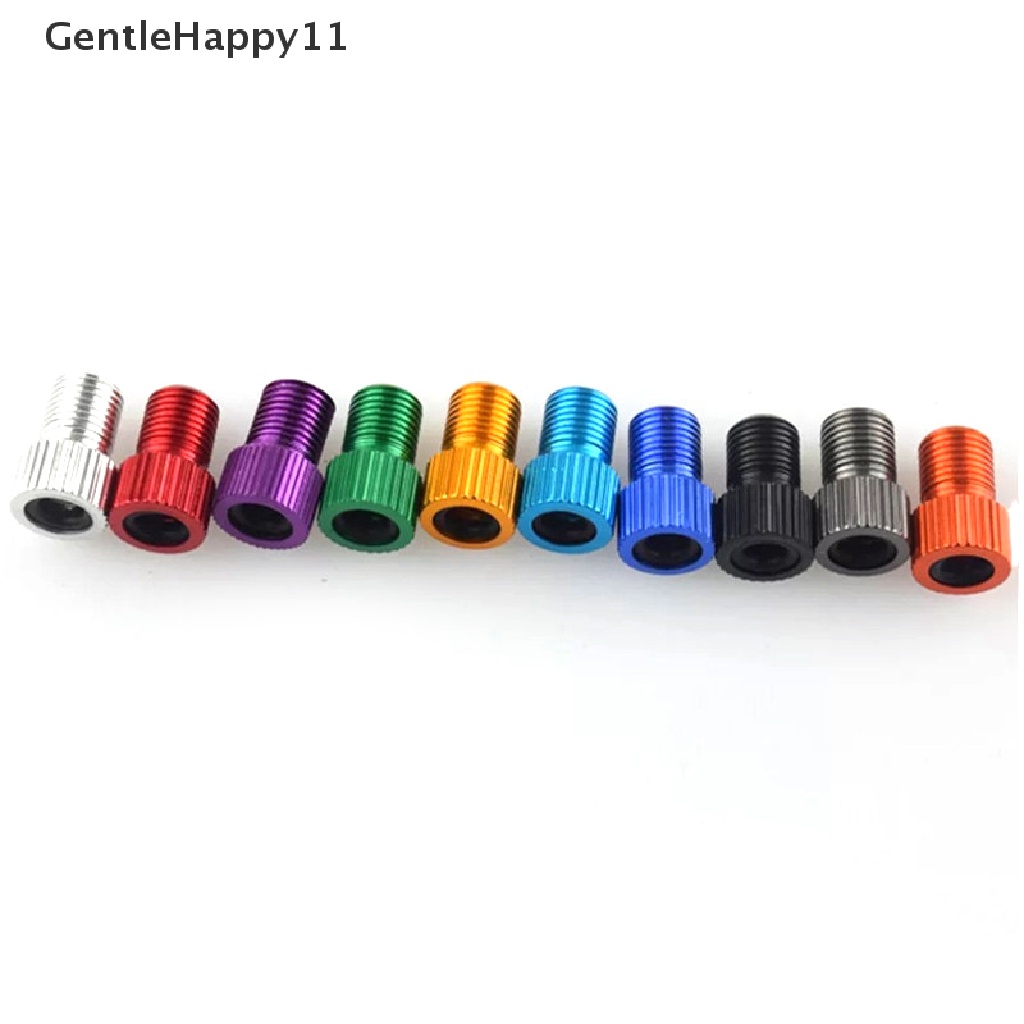 Gentlehappy 6pc Katup Sepeda Sepeda Alumunium PRESTA Ke SCHRADER Converter Car Valve Adapter id