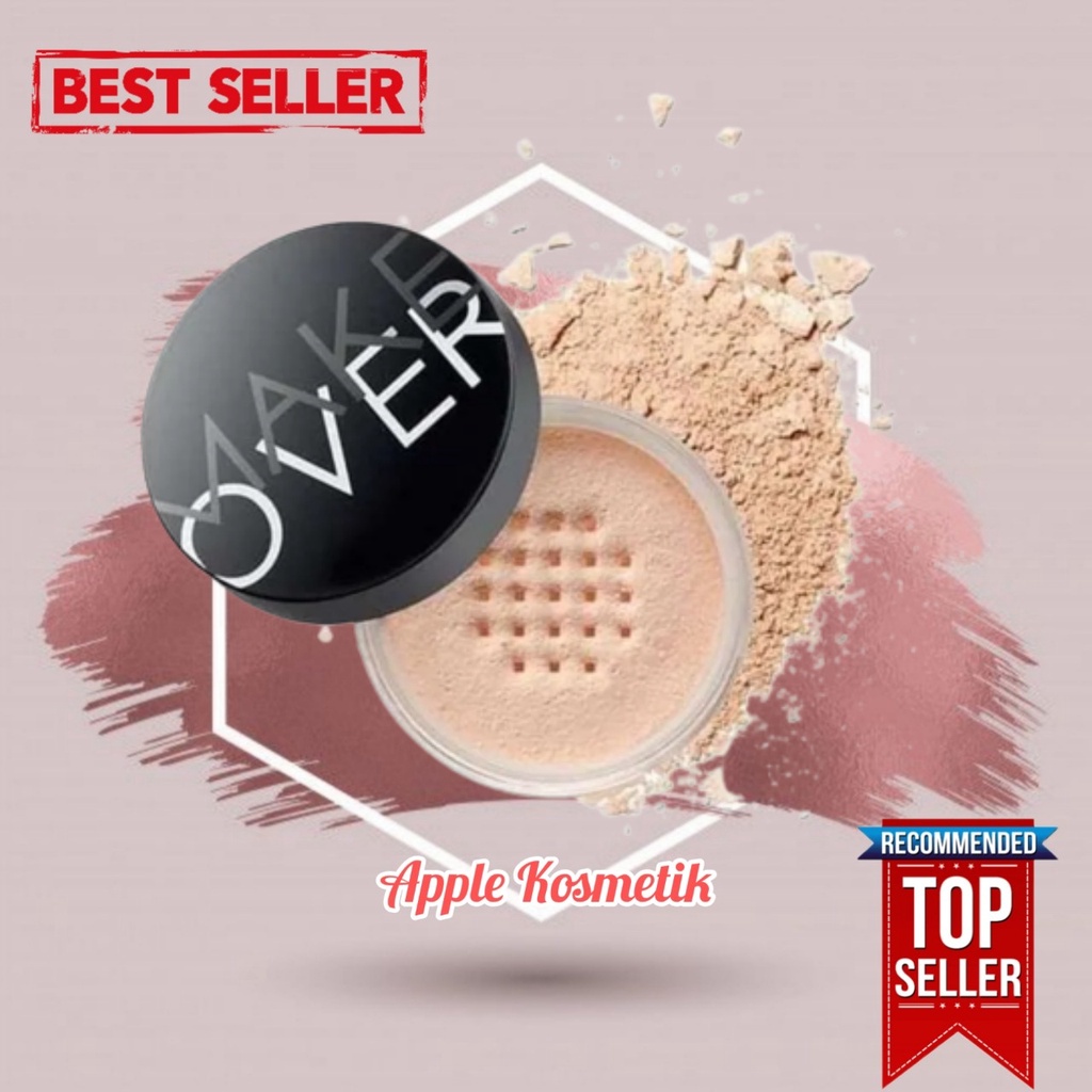 MAKE OVER Silky Smooth Translucent Powder 35 g - Bedak Tabur - Apple_Kosmetik