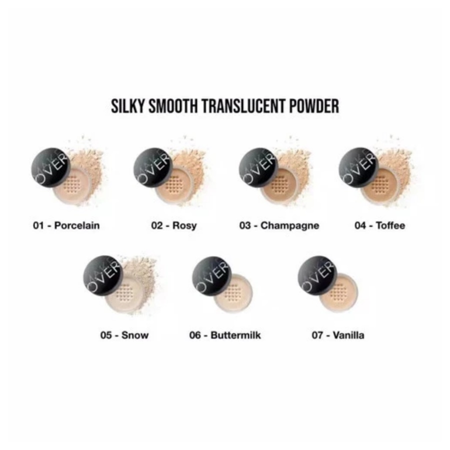 MAKE OVER Silky Smooth Translucent Powder 35 g - Bedak Tabur - Apple_Kosmetik