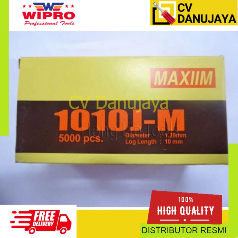 

Paku Tembak Isi Stapler Staples 10mm Air Nailer 5000 pcs Maxiim 1010J-M