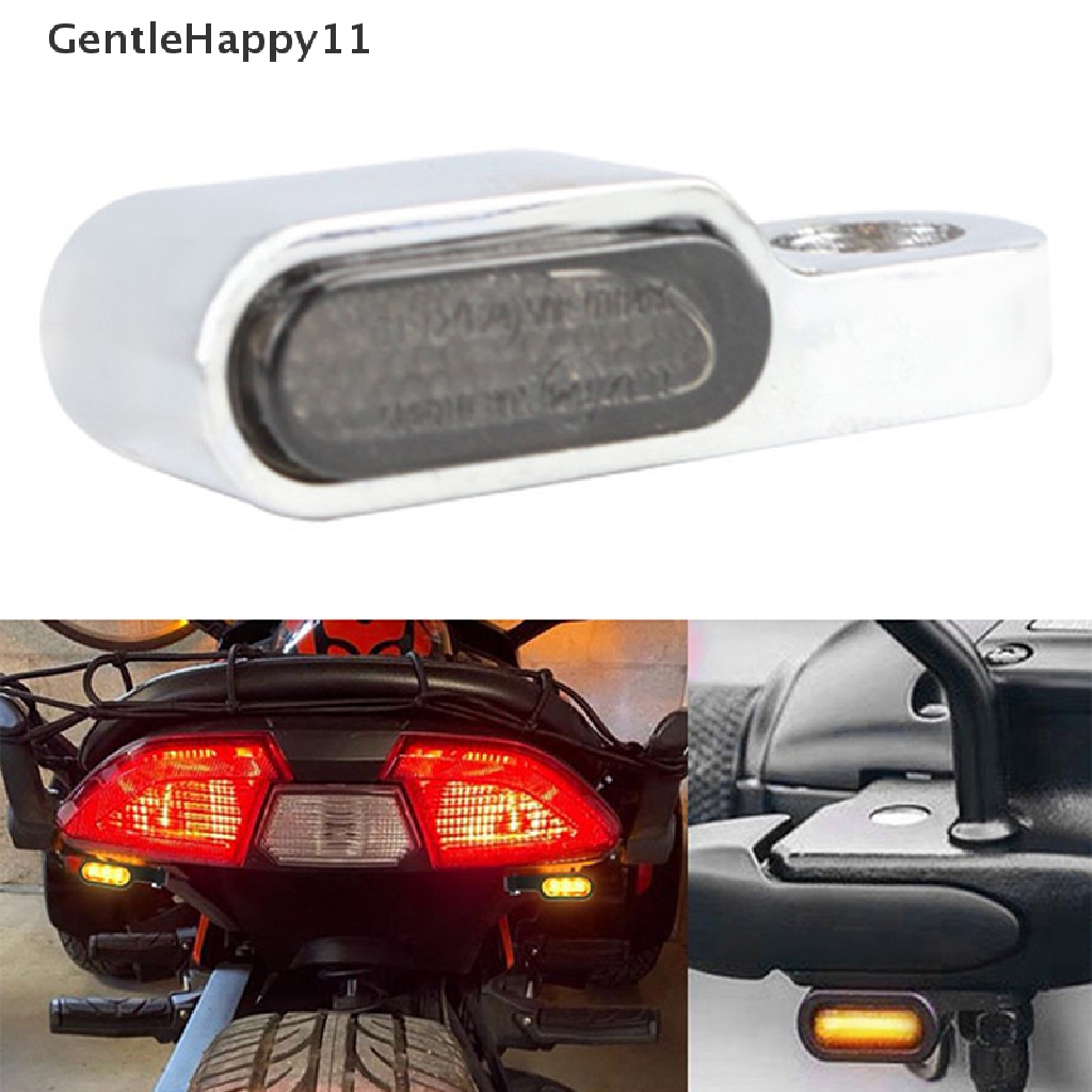 Gentlehappy Stang LED Motor Flash Amber Mini Air Mengalir Sein Indikator id