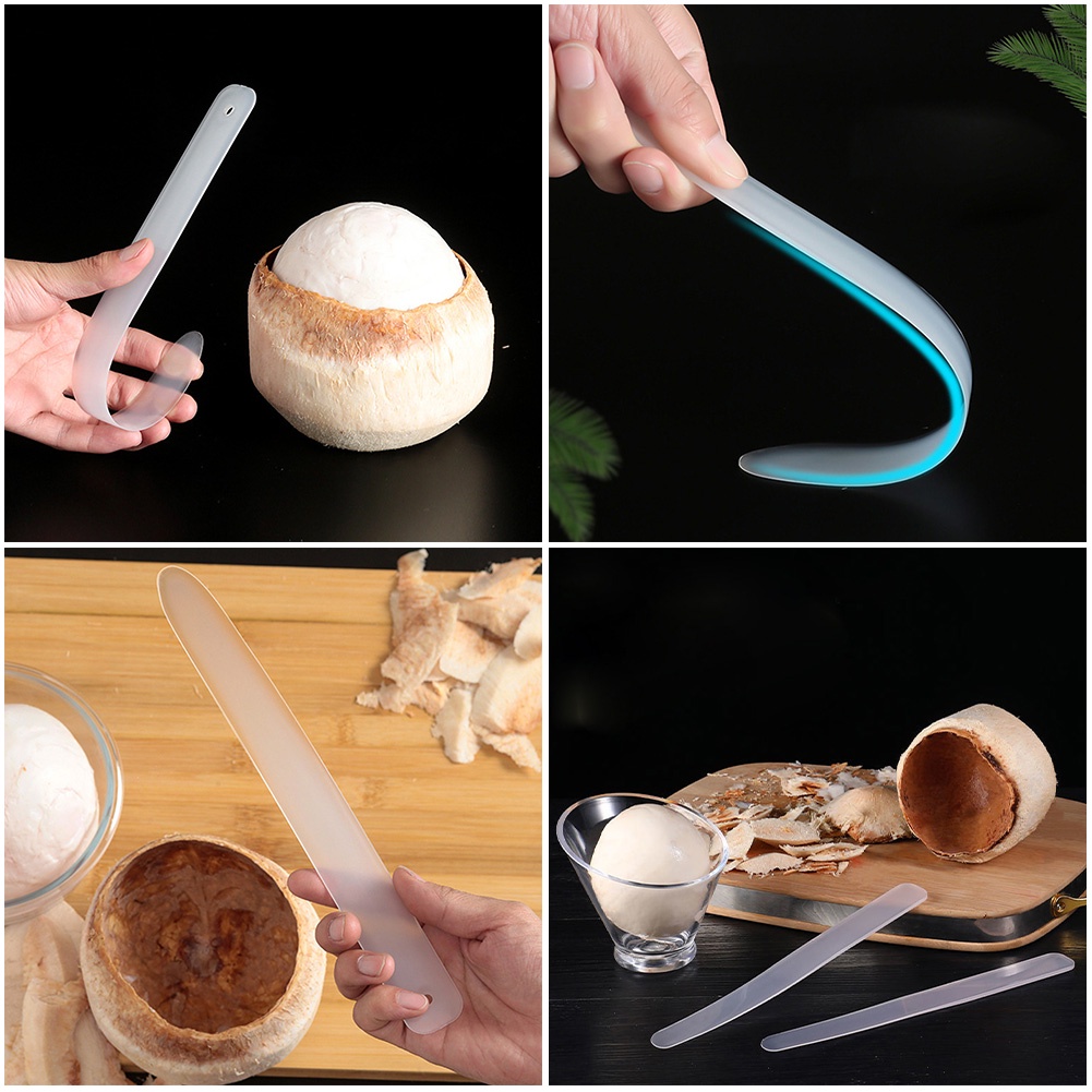 1pc Food-grade PP Coconut Meat Remover Portable Washable Gadget Dapur Alat Gali Buah Lembut