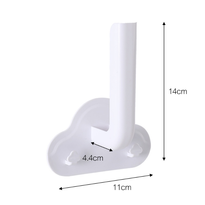 Kreatif Awan Berbentuk L Kait Yang Dipasang Di Dinding Tahan Air/Rak Penyimpanan Gantung Perekat Diri Serbaguna Perlengkapan Kamar Mandi Dapur