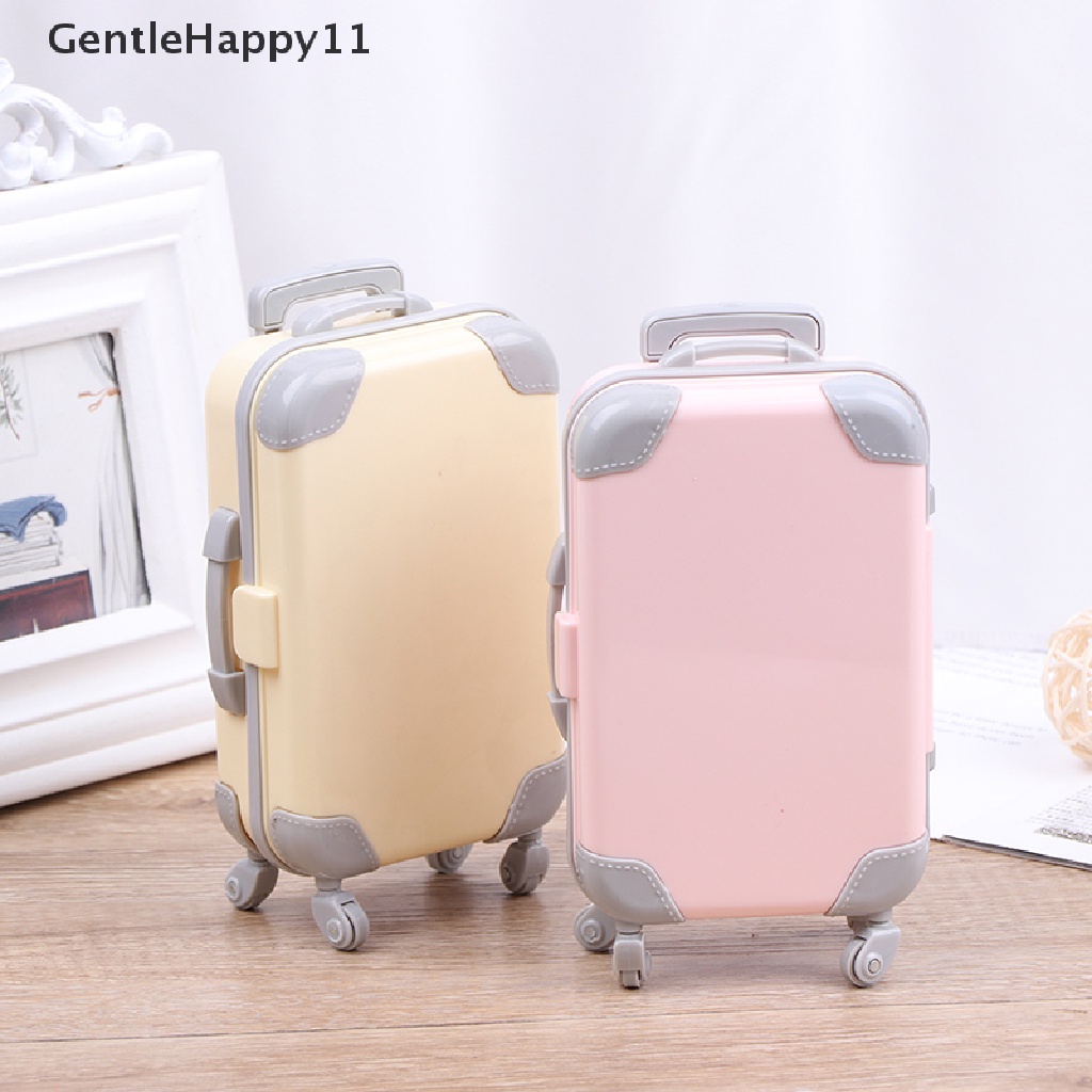 Gentlehappy Aksesoris Boneka Kereta Travel Plastik Mini Koper Plastik Bagasi id