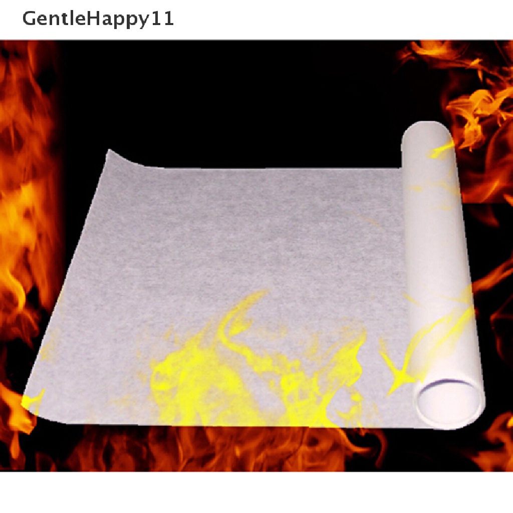 Gentlehappy 1pcs 50X20cm Kertas Api Flash Flame Paper Magic Props Mainan id