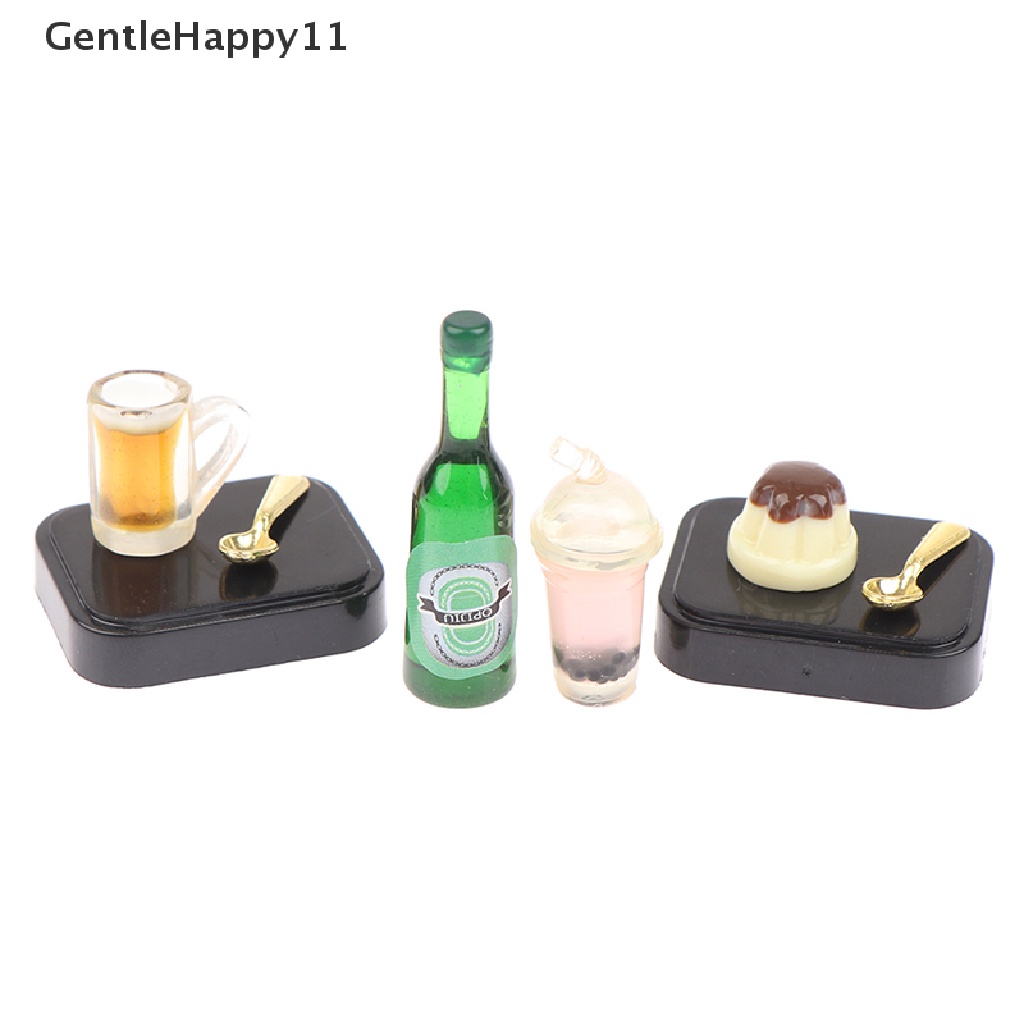 Gentlehappy Rumah Boneka Teh Siang Mini suit Dessert Miniatur Pretend play Mainan Dapur id