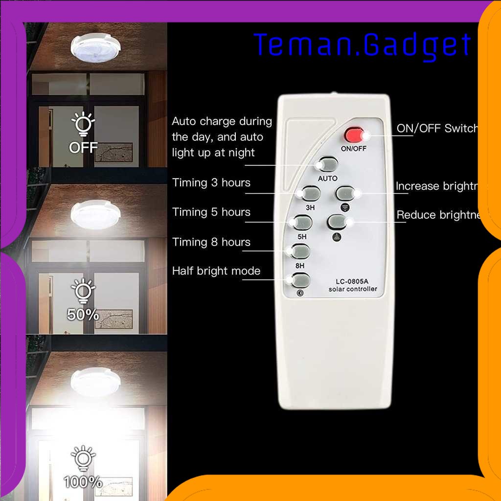 TG - LMP Smuxi Lampu Plafon LED Tenaga Surya 50W 19 cm Dimmable Cool White - SM60