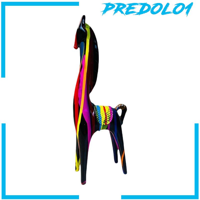 [Predolo1] Patung Anjing Multicolor Puppy Statue Resin Kerajinan Graffiti Chihuahua Statue
