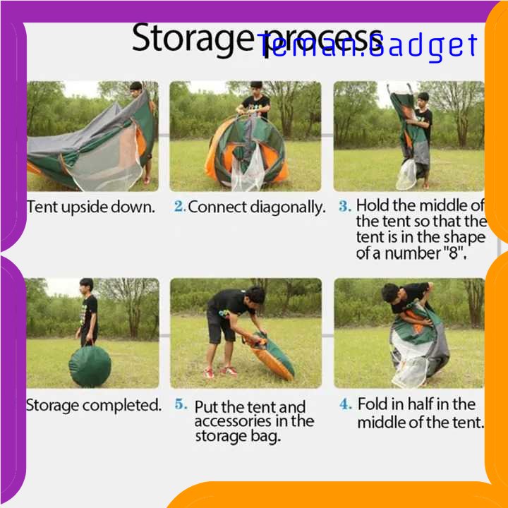 TG - OLR SOKANO Tenda Camping Lipat Otomatis Quick Open Waterproof Breathable - KH001