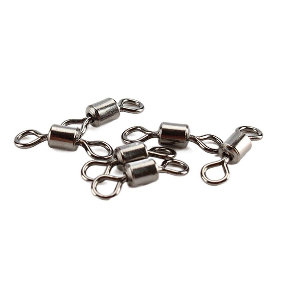 Agustinina Memancing Bergulir Putar Padat Cincin Untuk Ikan Gurame Stainless Steel Fishing Tackle Barrel Fishing Eight Shaped Ring Fishing Gear