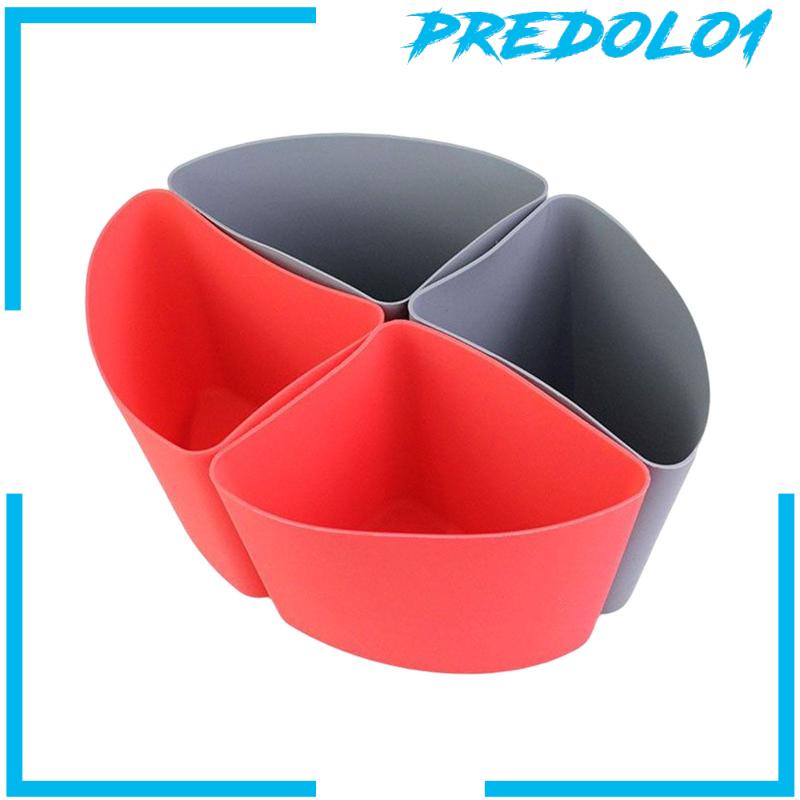 [Predolo1] 4pcs Slow Cooker Divider Anti Bocor Reusable Slow Cooker Silicone Insert