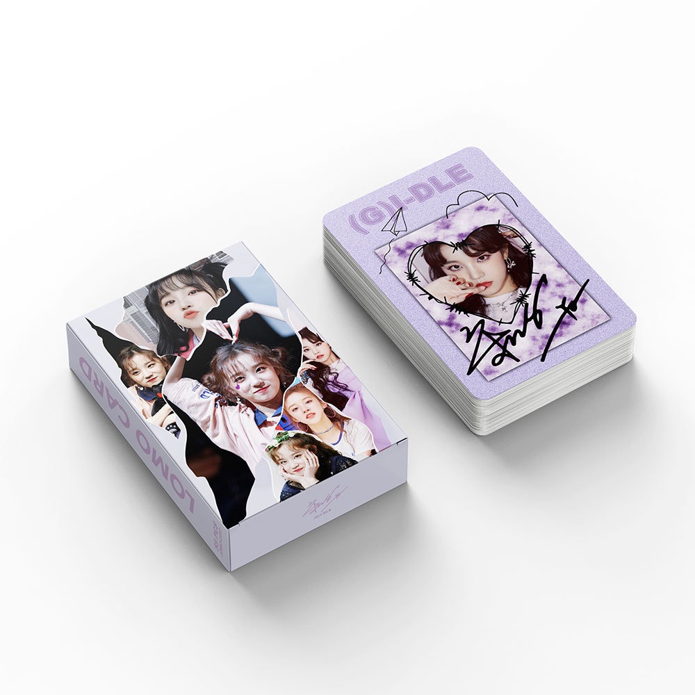 55pcs/box YUQI (G) I-DLE Photocards Khusus Solo Album Foto Kartu Lomo GIDLE Kpop Postcards