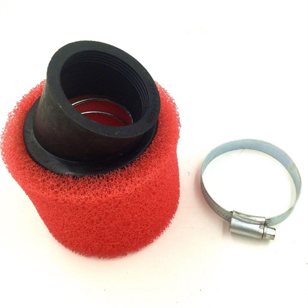 Lanfy Busa Filter Udara Motor Pit Sepeda 35mm 38mm Lurus Bengkok Clamp-on 48mm Sponge Cleaner