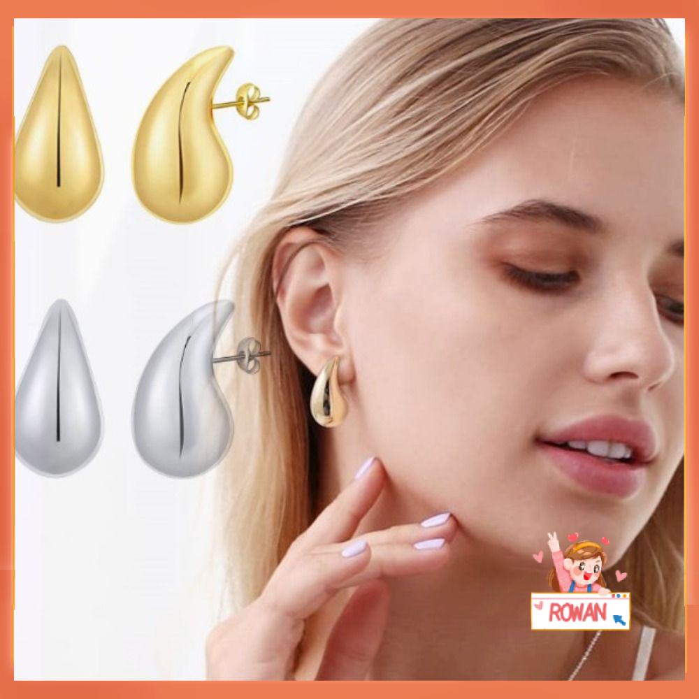 R-flower Drop Earrings Wanita Perhiasan Halus Ringan Stud Earrings