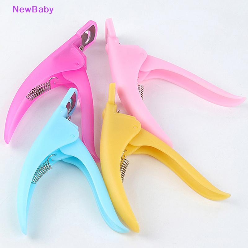 Newbaby 1PC Gunting Kuku Gunting Kuku Palsu U-Edge Manicure Tips Cutter Nail Art ID