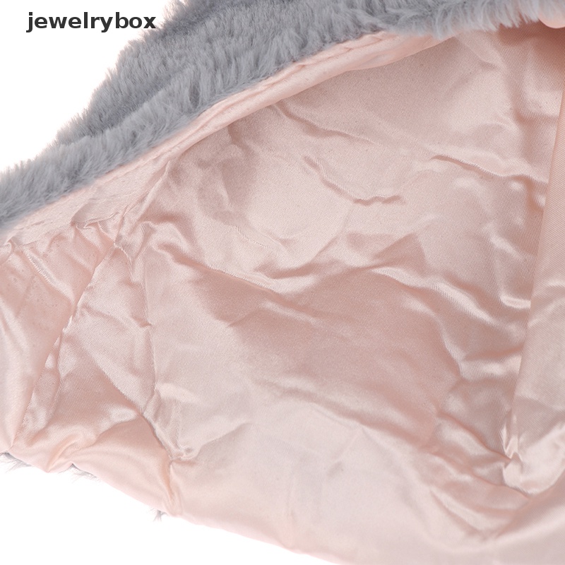 [jewelrybox] Topi Gadis Lucu Plush Rabbit Bunny Ears Hat Earflap Cap Head Warmer Perlengkapan Foto Butik