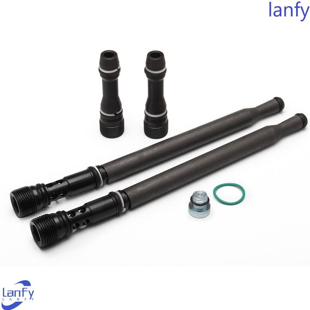 Lanfy Dummy Plug Kit Diesel Terupdate Untuk F 04-10 6.0L Tabung Pasokan Bahan Bakar Pengganti Mesin Diesel Powerstroke Tekanan Tinggi