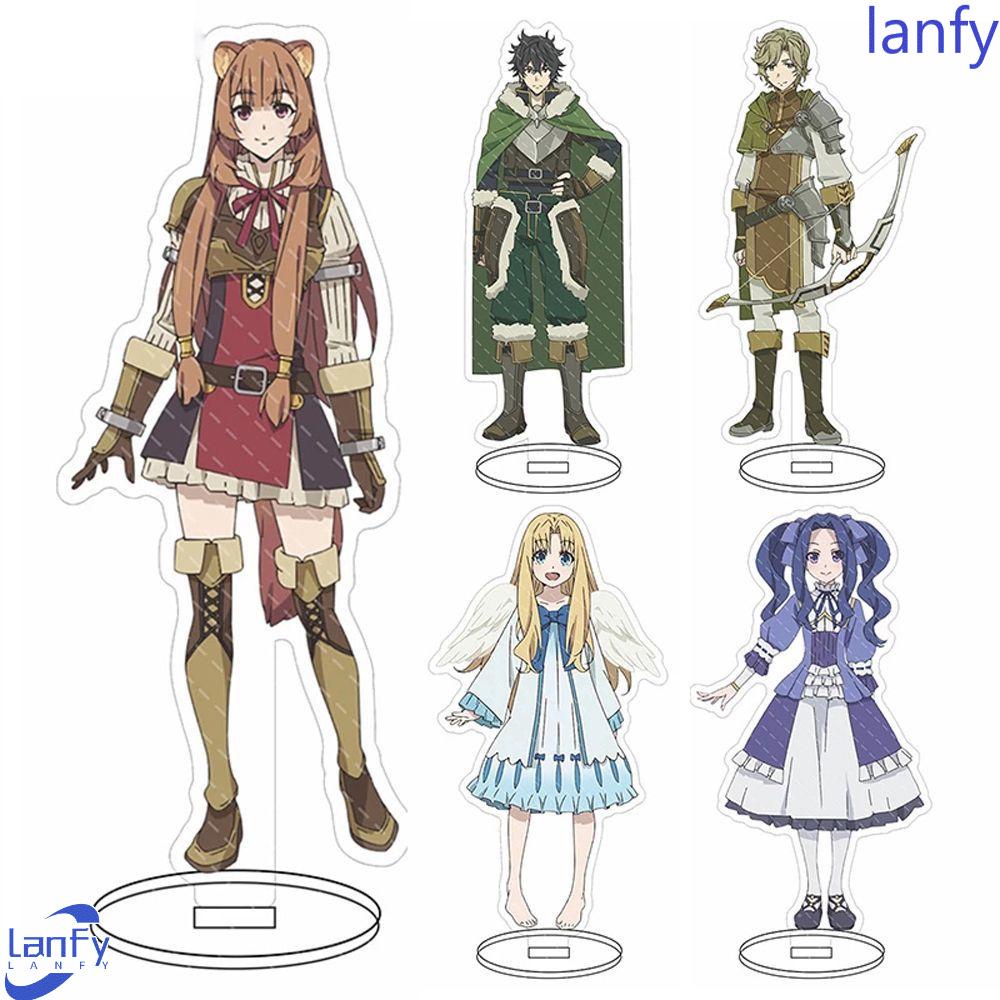 Lanfy Stand Figure Anime Model Koleksi Hadiah Anak Ornamen Kartun Dekorasi Meja Karakter Anime Transparan Plat Akrilik