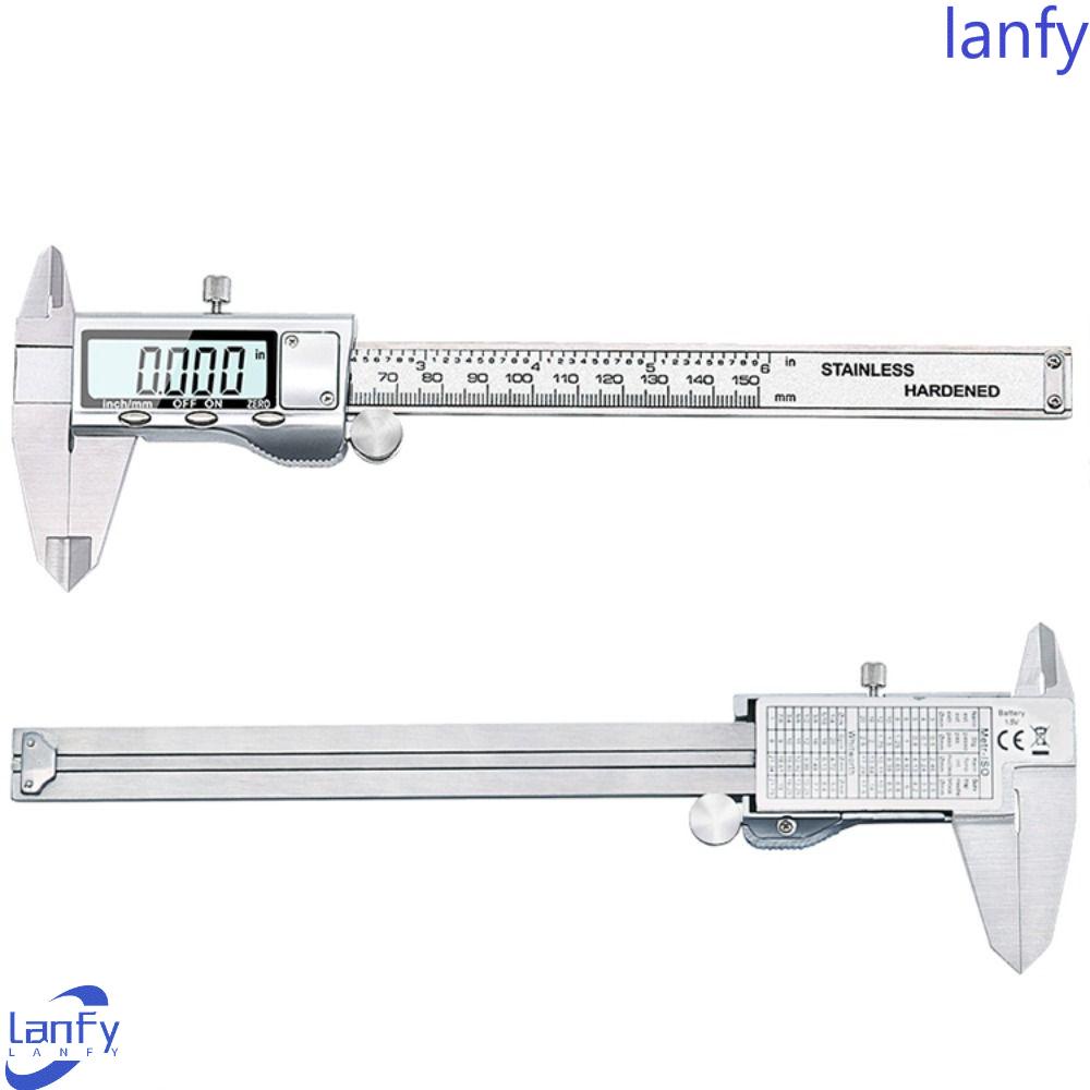 Lanfy Jangka Sorong Digital Elektronik Cas Logam Alat Pertukangan Stainless Steel Micrometer