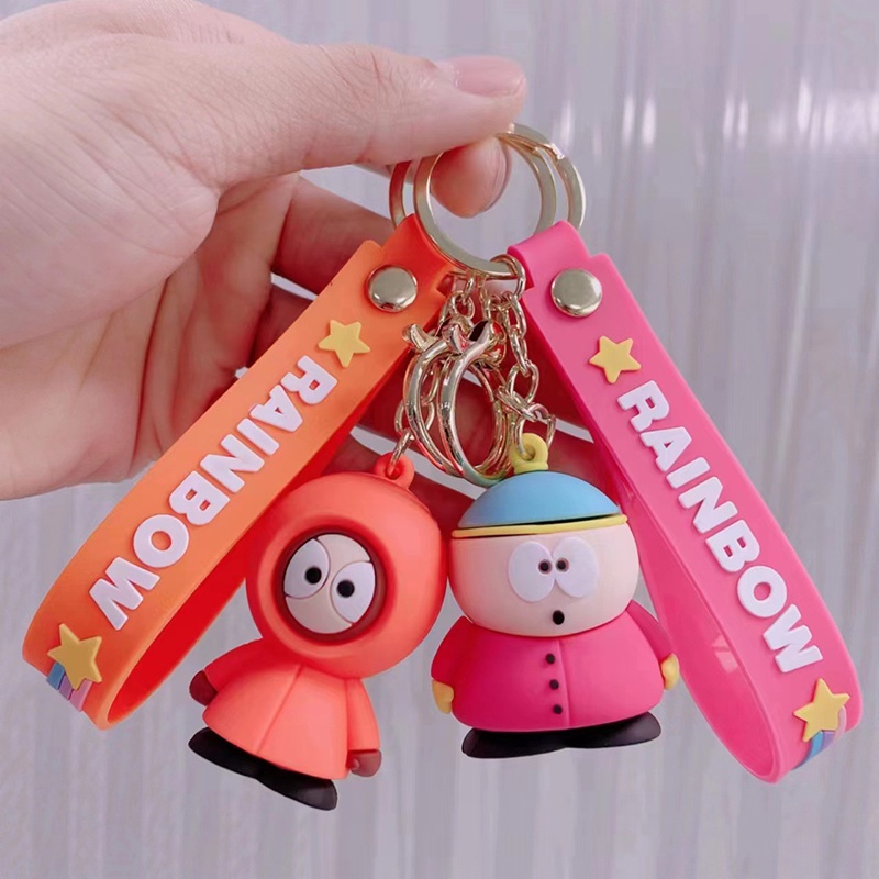 South Park Gantungan Kunci Angka Kyle Piples Cartmans Model Anime Peripheral Keychain Pendant