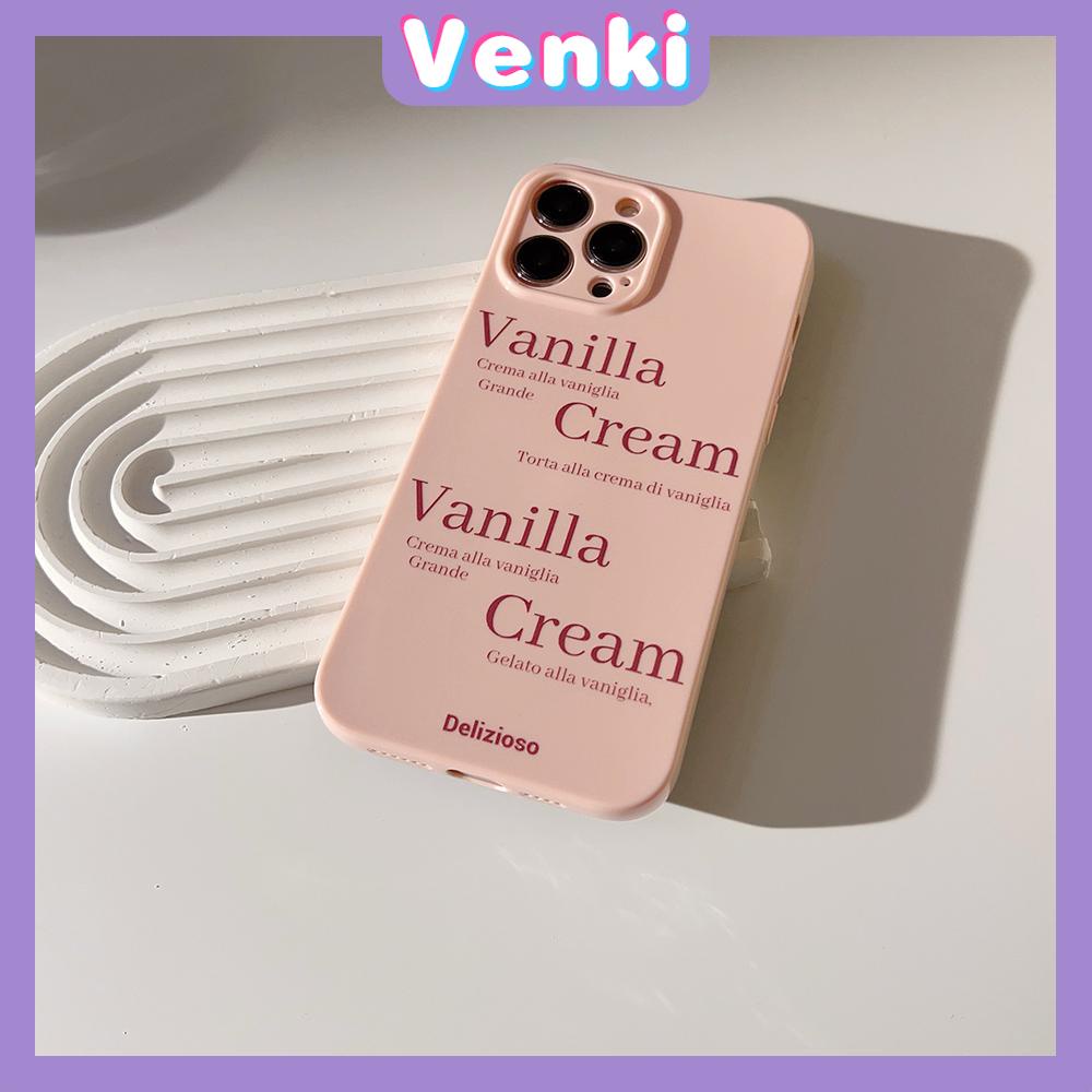 VENKI - For iPhone 11 iPhone Case Pink Glossy Film TPU Soft Case Shockproof Phase Cover Protection Pink Letters Compatible with iPhone 14 13 Pro max 12 Pro Max xr xs max 7 8Plus