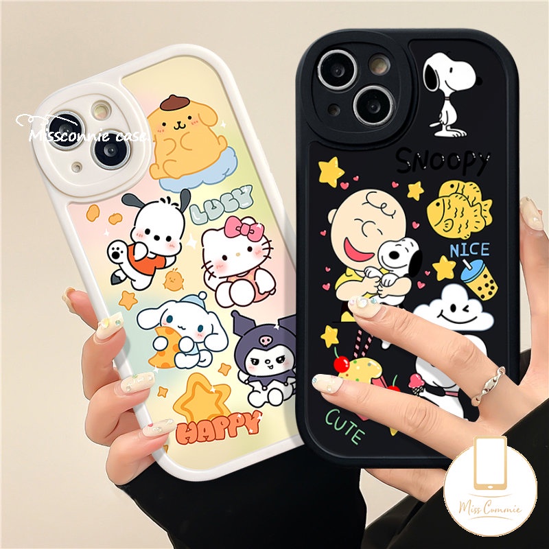 Casing Kartun Snoopy Cute Holle Kitty Untuk Infinix Hot 10 Lite 10T 10s 11 11s Smart 6 5 Hot 11 10T 10s 11s 10 9 Play Note8 Cerita Mainan Kartun Lucu Shockproof Soft Case