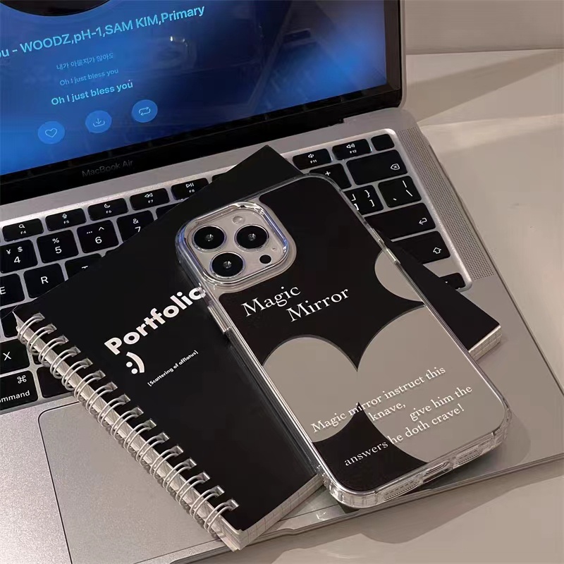 Pola Mickey Cocok Untuk iPhone 14 Pro Max Casing Ponsel iPhone Cermin Casing Ponsel Kuat Kamera Perlindungan Tahan Guncangan Kompatibel Dengan Iphone13 13pro 13prm iPhone 11 7Plus 8Plus Xr XS 12 Pro Max Casing Ponsel