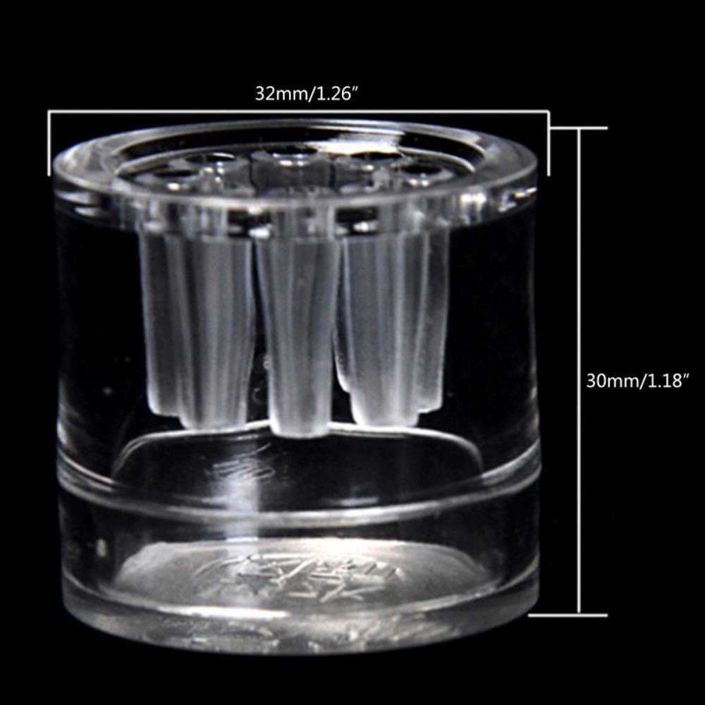 [Elegan] Pest Catcher Transparan 8lubang Alat Pembersih Aquarium Planaria Untuk Umpan Cacing Akrilik Tangki Ikan