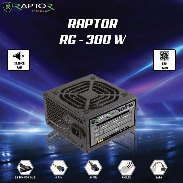 PSU RAPTOR RG-300W POWER SUPPLY