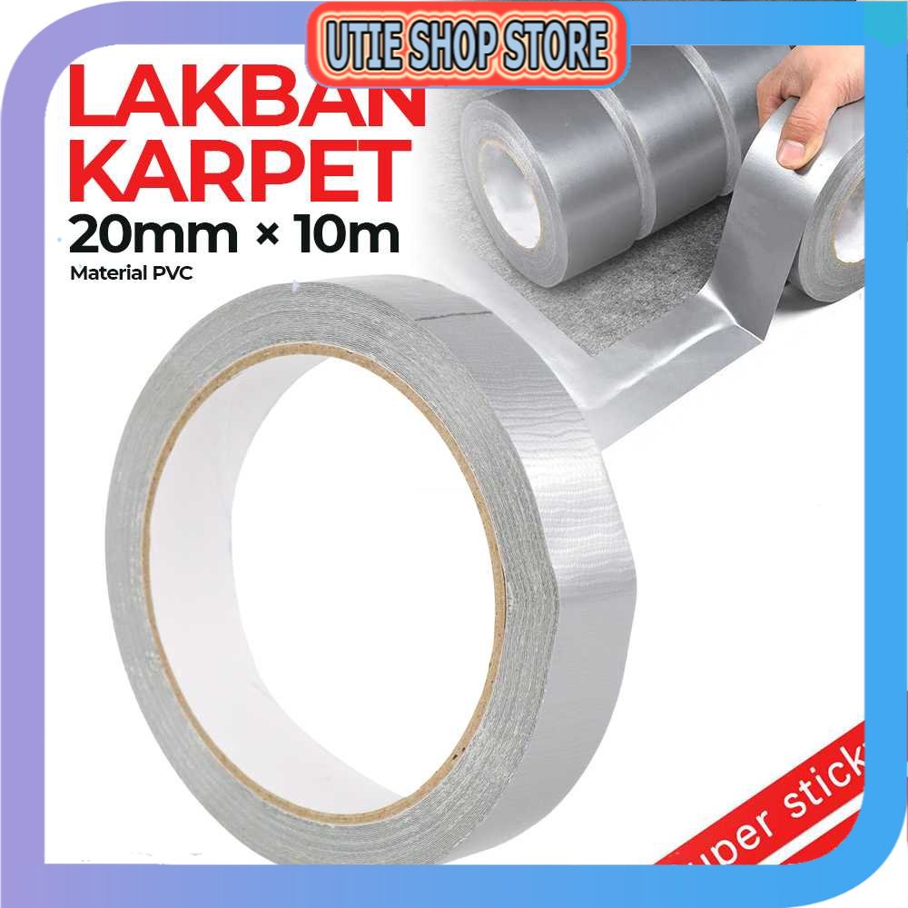 

UTIE STORE - NiceLiving Lakban Karpet Super Sticky Cloth Floor Duct Tape 10 Meter - NL20