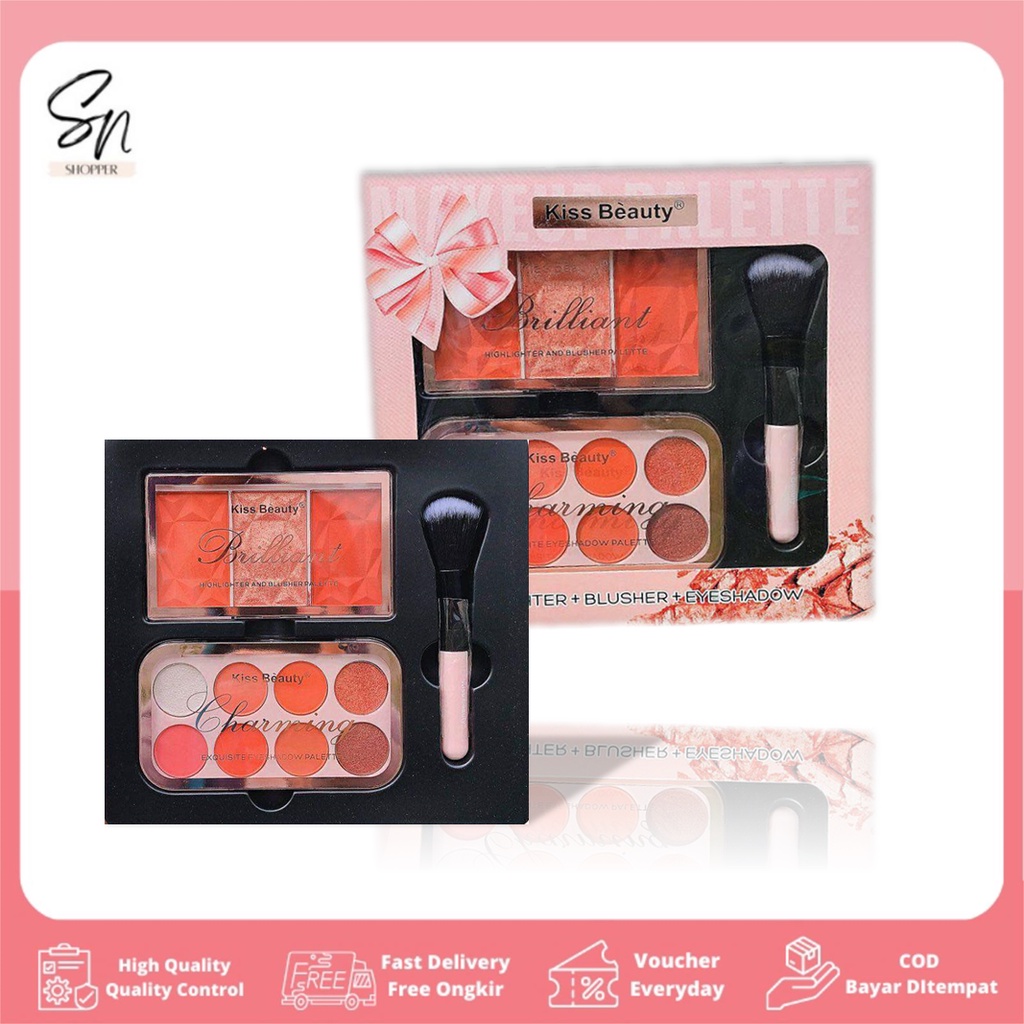 Kiss Beauty Eyeshadow Highlighter Blusher SN