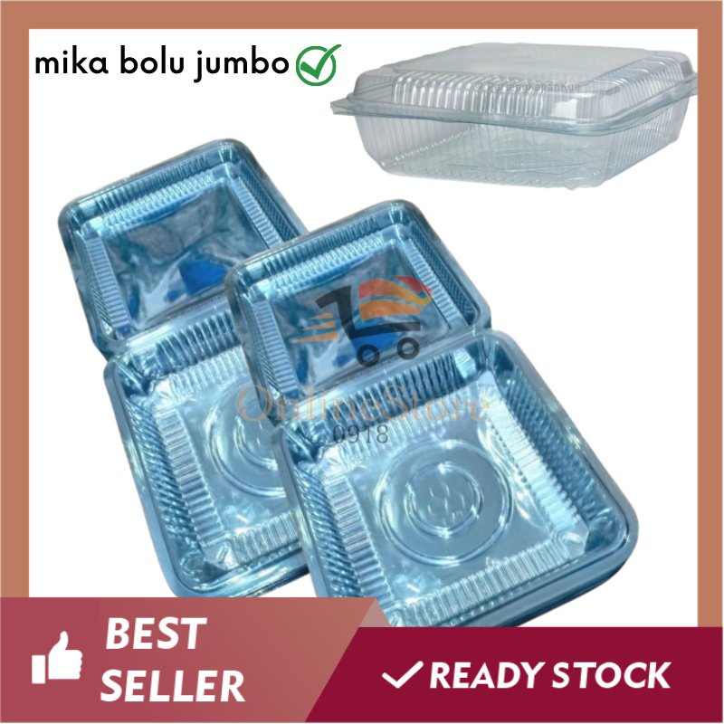 OS -C411- 1PCS Plastik Mika Kotak Bolu  - Kotak Mika Plastik Jumbo