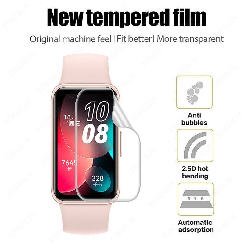 Hydrogel Film for Huawei Band8 Film Pelindung Smart Band Full Lengkung Anti blue light Pelindung Layar Untuk Huawei Band8 Bukan Kaca