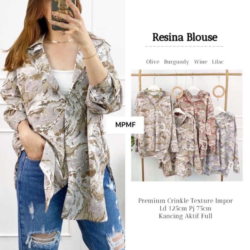 RESINA Blouse ORI MPMF | Premium Crinkle