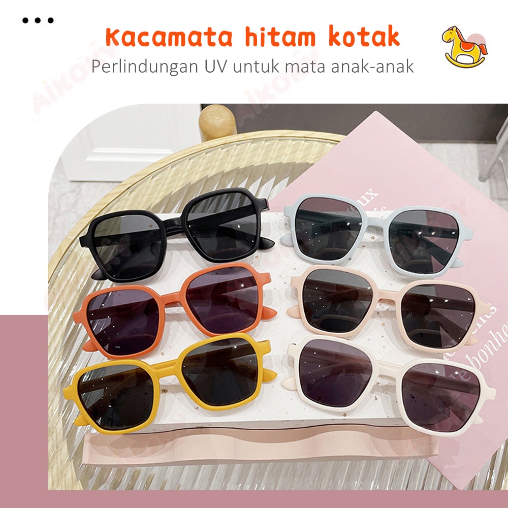 Aikoky Kacamata Hitam Fashion Korea Anak Perempuan Laki Laki Kids Sunglasses