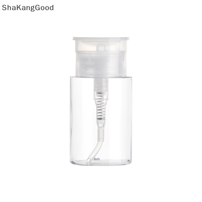 Botol Isi Ulang SKID 100ml 200ml Portable Travel Kosong Plastik Penghilang Kutek Cair Tekan Pump Dispenser Bottle SKK