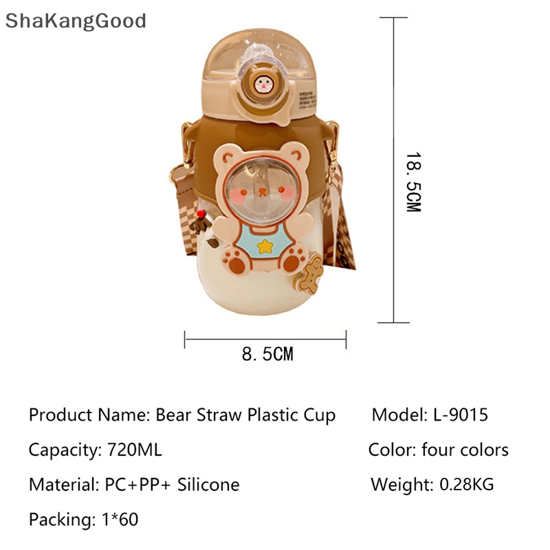 Botol Minum Anak SKID 700ml Untuk Sekolah Anak Laki-Laki Perempuan Cangkir Dengan Sedotan BPA Free Kartun Lucu Anti Bocor Mug Portabel Travel Minum Tumbler SKK