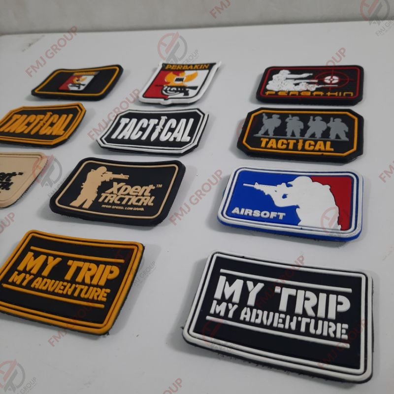 Patch Rubber Perbakin, Airsoft indonesia, Tactical Karet Velcro Perepet