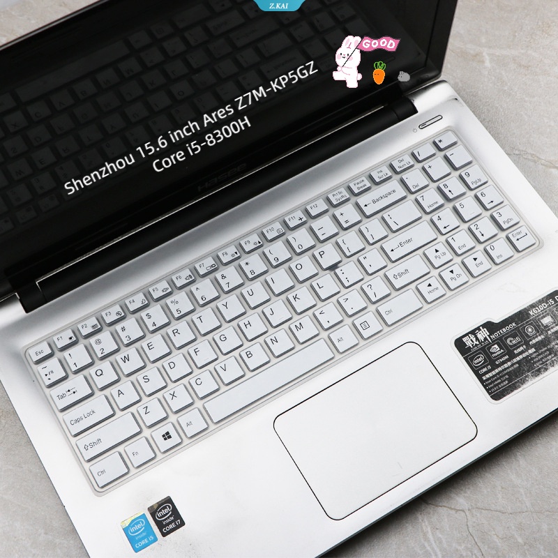 Pelindung Keyboard Komputer Model Silikon Bening Untuk Shenzhou 15.6 Inch Ares Z7M-KP5GZ Core I5-8300H Pelindung Keyboard Tahan Air Yang Dapat Dilepas Dan Dicuci [ZK]