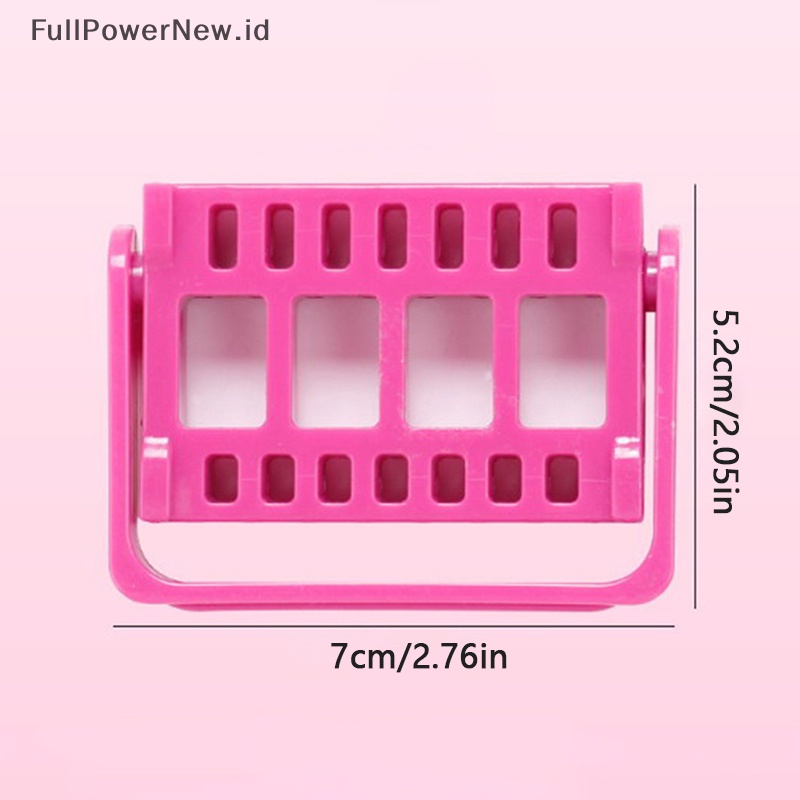 Power Manicure Alat Kepala Gerinda Display Stand 16 Lubang Gerinda Head Rack Storage Box ID