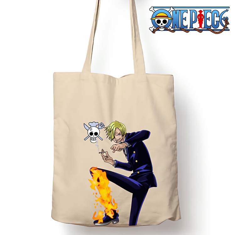 Totebag Anime One Piece Sanji Tote bag premium Totebag zipper totebag velcro Termurah