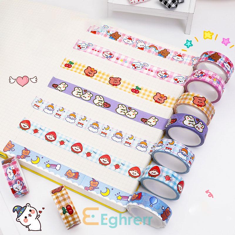 

✨EG- 1Pc Lucu Tape Masking Tape BuJo DIY Scrapbook Journal -Eghrerr