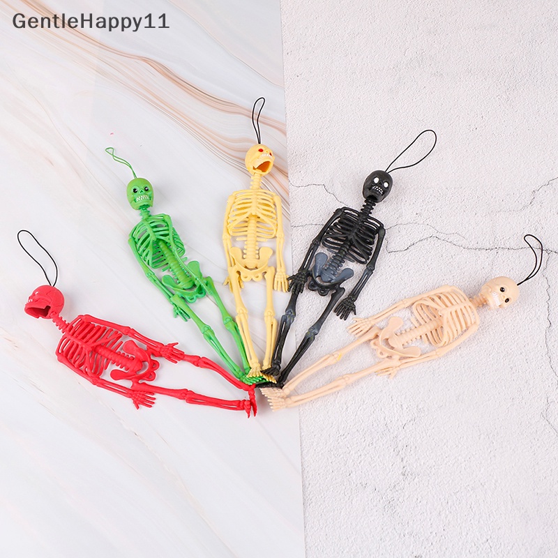 Gentlehappy 1PC Mainan Halloween 20cm Realistis Cetakan Kerangka Manusia Anak-Anak Mainan Lucu Hadiah id