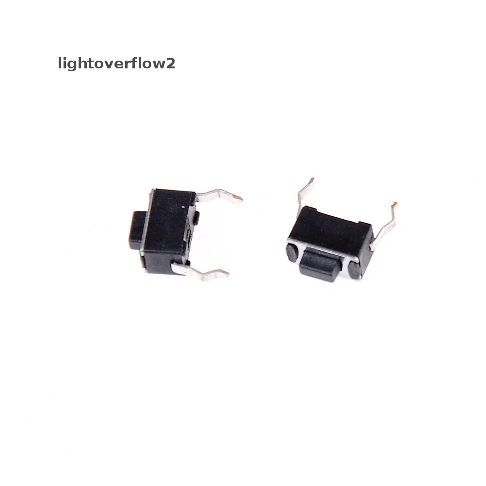 [lightoverflow2] 30x Momentary Tact Tactile Push Button Switch 2pin DIP Tembus Lubang 3x6x4.3mm 0 0 0 0 0 [ID]