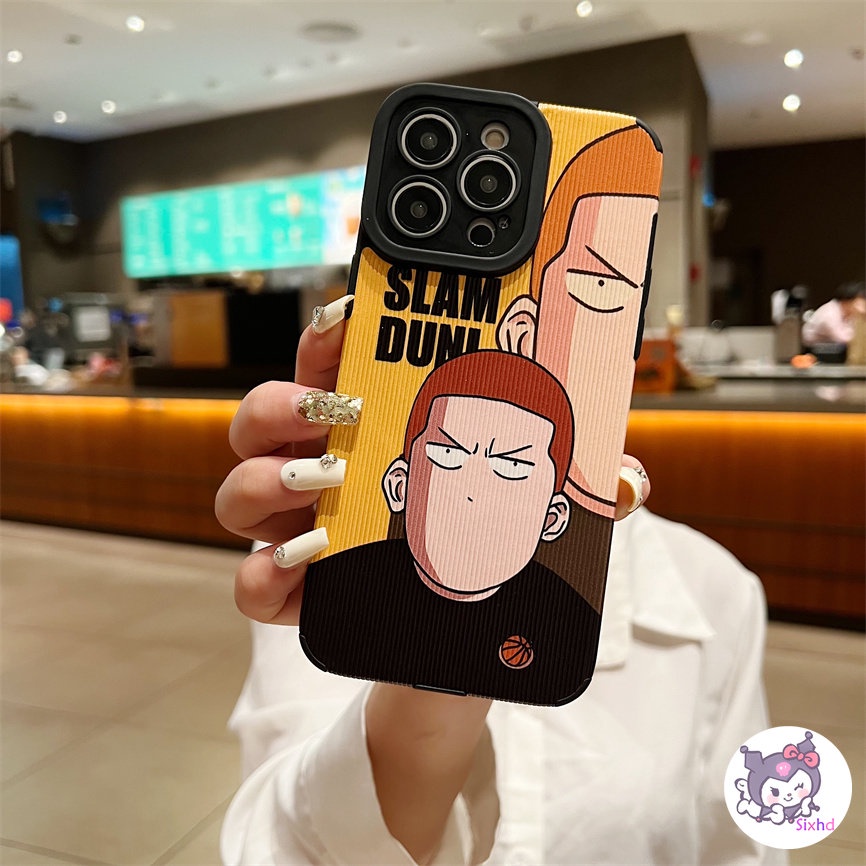 IPHONE Kompatibel Untuk Iphone14 13 12 11 Pro Max SE 2020 X Xr Xs Max8 7 Plus Fashion Kartun Slam Dunk Perlindungan Shockproof Phone Case Soft Silicon Cover XJJJJ