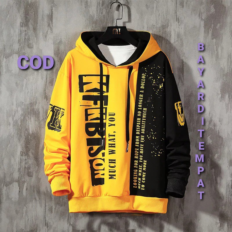 COD/DS2/ SWEATER PRIA BISON KFKBISON VOGUE  HOODIE PRIA BAHAN FLEECE TEBAL FIT TO M-L-XL