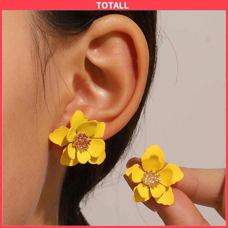 COD Bunga beku anting  anting petal modus elegan-Totall