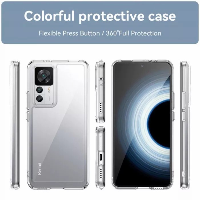 case xiaomi 12t hybrid protective softcase cover murah