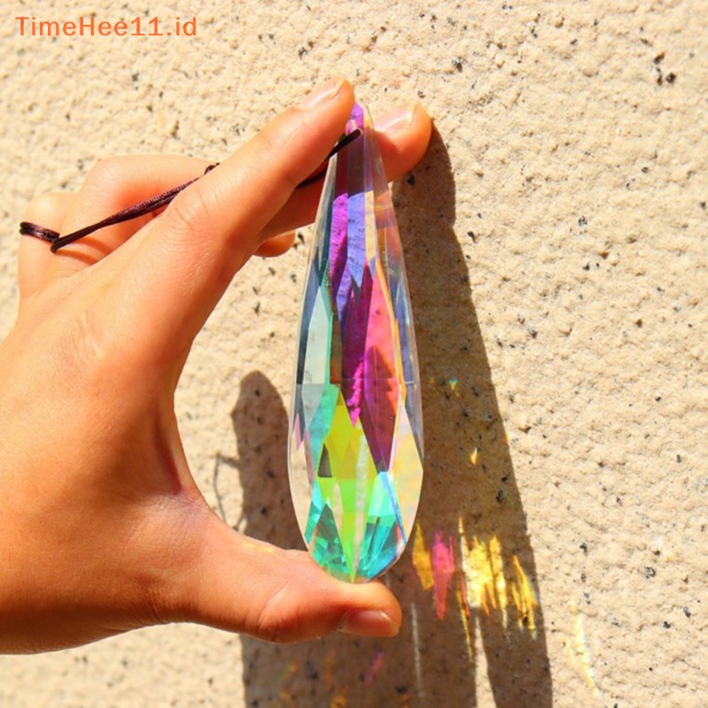 Timehee Hanging Crystals Prism Rain Maker Chandelier Kristal Liontin Tetes DIY Craft ID